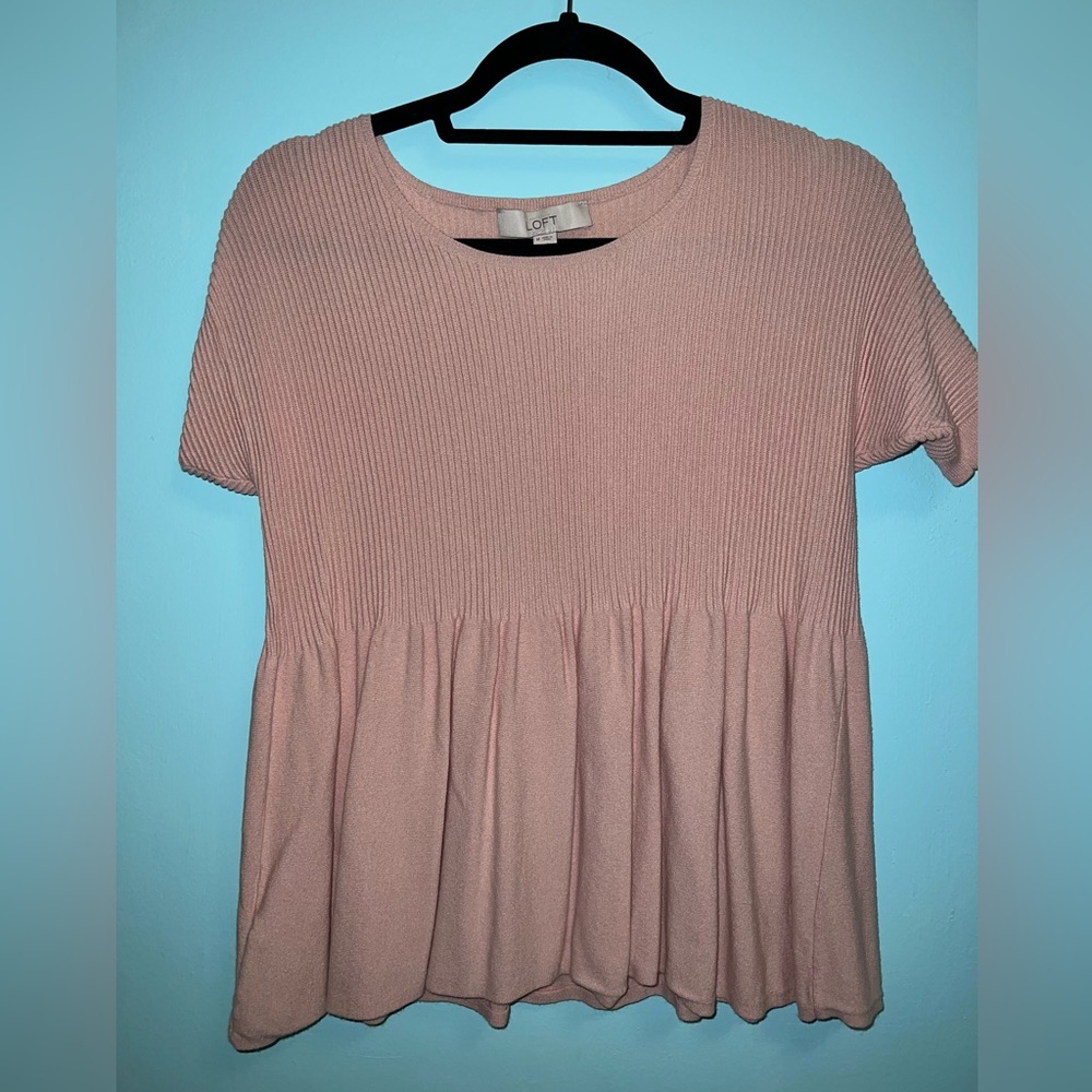 LOFT LIGHT PINK BLOUSE!